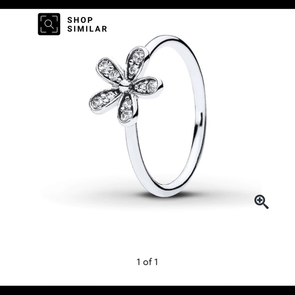 Pandora Silver Dazzling Daisy CZ Ring